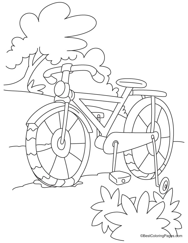 Coloring page: Bike / Bicycle (Transportation) #136940 - Free Printable Coloring Pages