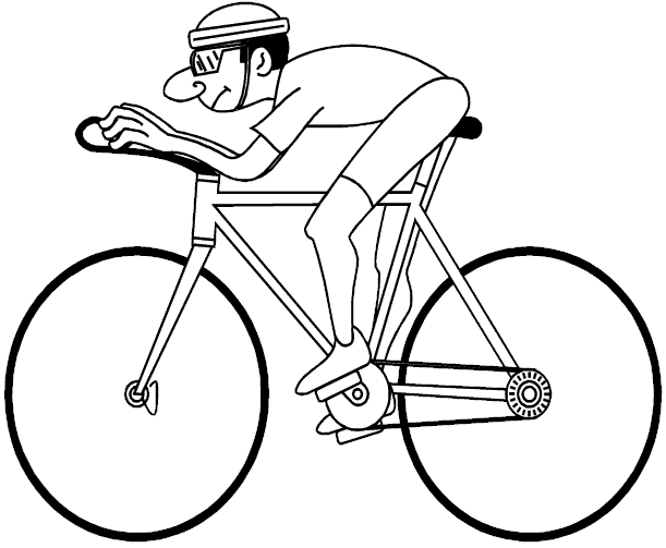 Coloring page: Bike / Bicycle (Transportation) #136948 - Free Printable Coloring Pages