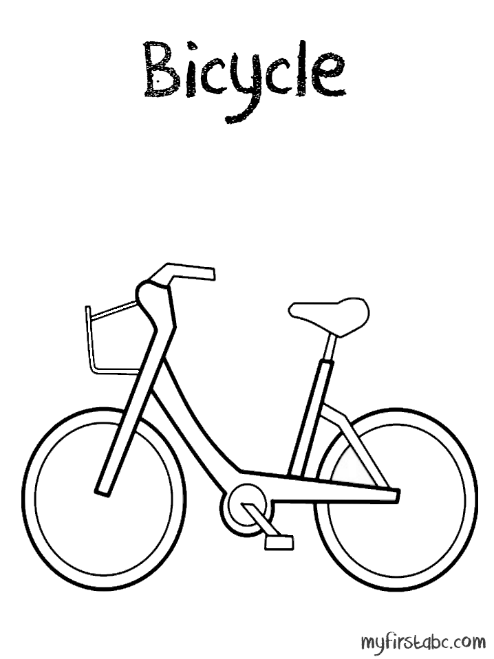 Coloring page: Bike / Bicycle (Transportation) #136950 - Free Printable Coloring Pages