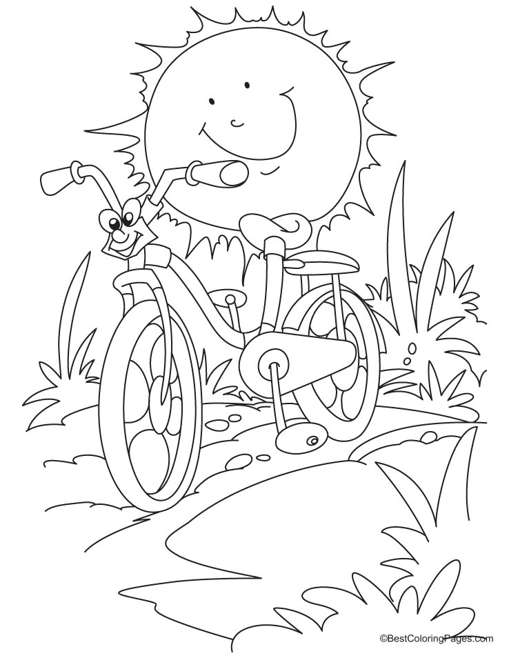 Coloring page: Bike / Bicycle (Transportation) #136957 - Free Printable Coloring Pages