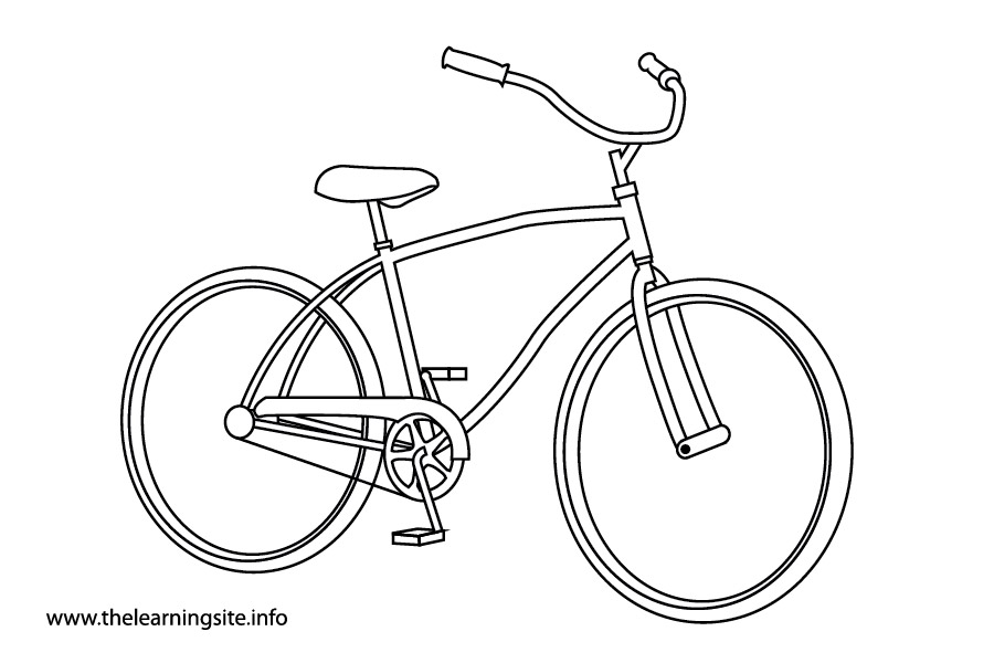 Coloring page: Bike / Bicycle (Transportation) #136968 - Free Printable Coloring Pages