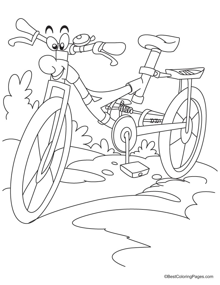 Drawing Bike / Bicycle #136985 (Transportation) – Printable coloring pages