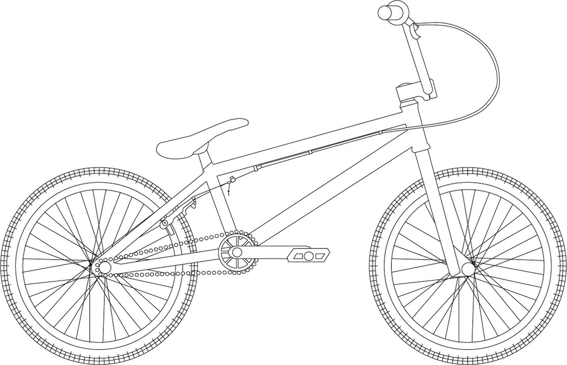 Coloring page: Bike / Bicycle (Transportation) #136992 - Free Printable Coloring Pages
