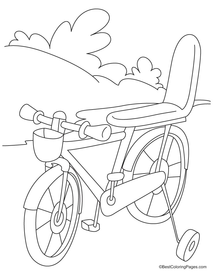 Coloring page: Bike / Bicycle (Transportation) #136995 - Free Printable Coloring Pages