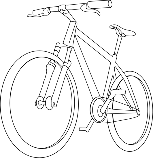 Coloring page: Bike / Bicycle (Transportation) #137006 - Free Printable Coloring Pages