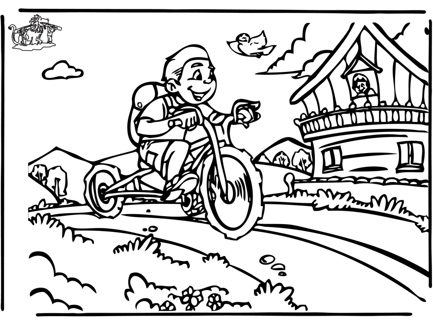 Coloring page: Bike / Bicycle (Transportation) #137078 - Free Printable Coloring Pages