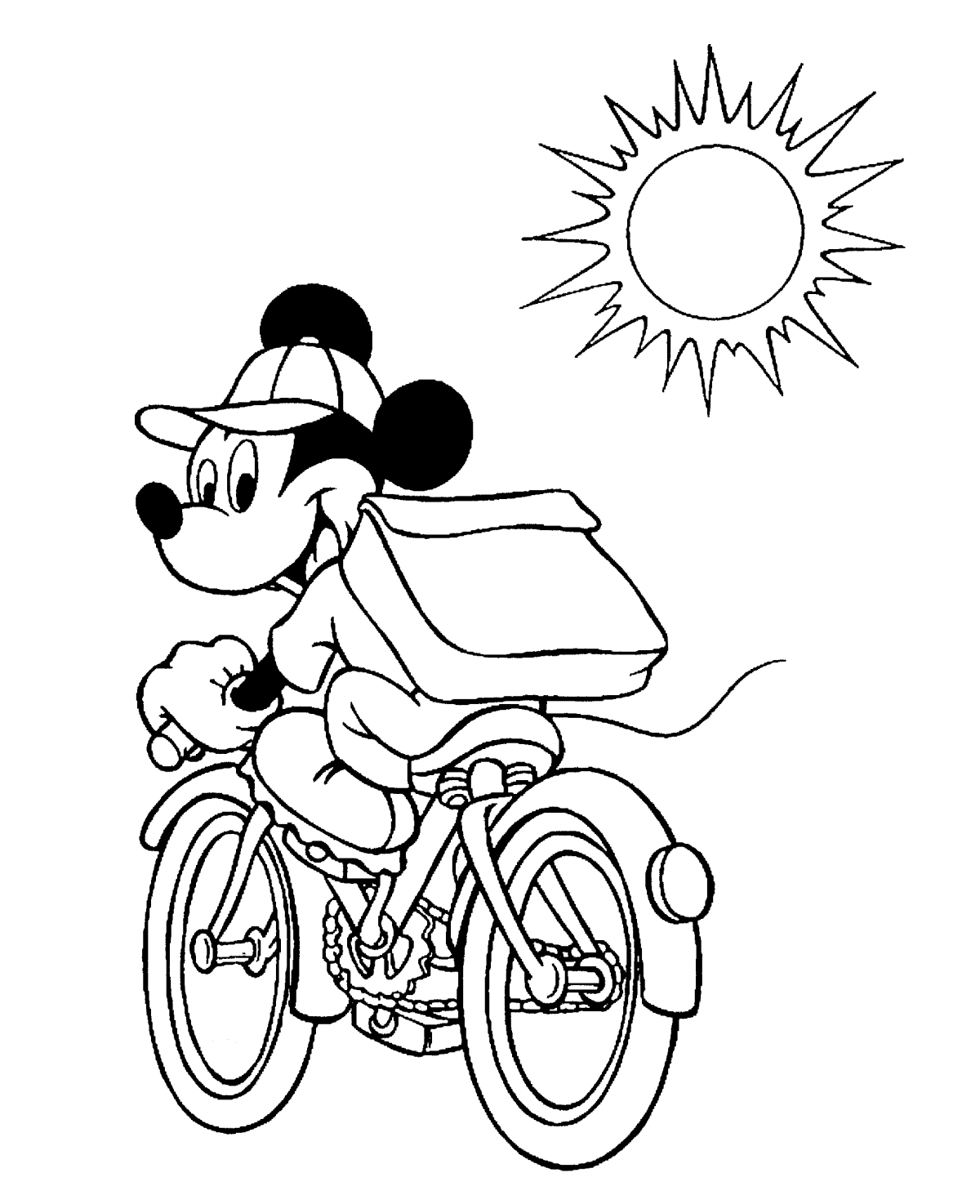 Coloring page: Bike / Bicycle (Transportation) #137122 - Free Printable Coloring Pages