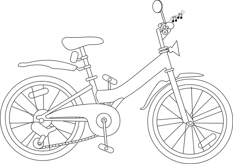 Coloring page: Bike / Bicycle (Transportation) #137139 - Free Printable Coloring Pages