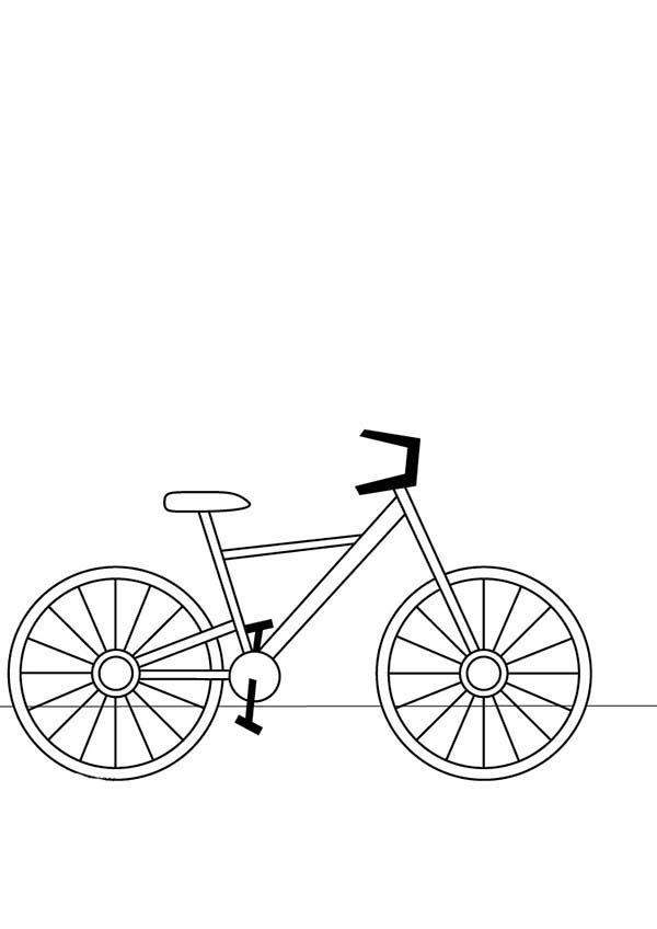 Coloring page: Bike / Bicycle (Transportation) #137150 - Free Printable Coloring Pages
