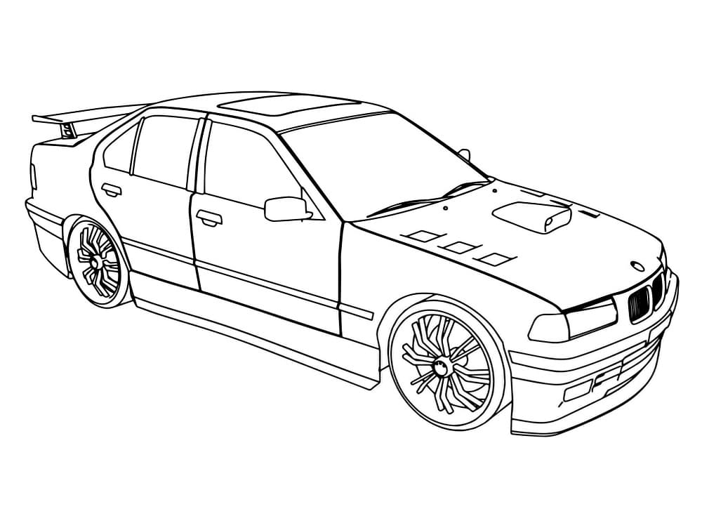Free printable BMW coloring page #204393 from Transportation collection