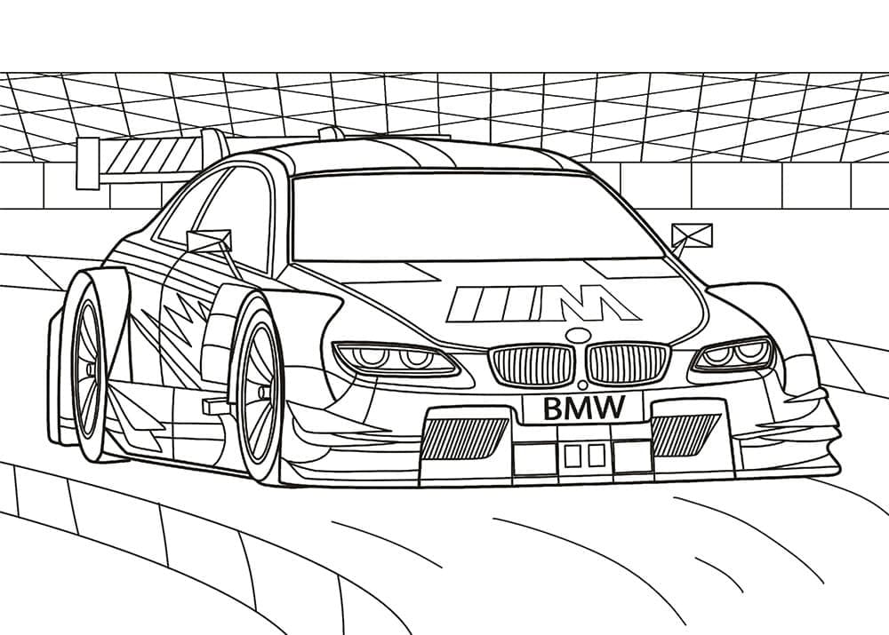 Free printable BMW coloring page #204394 from Transportation collection