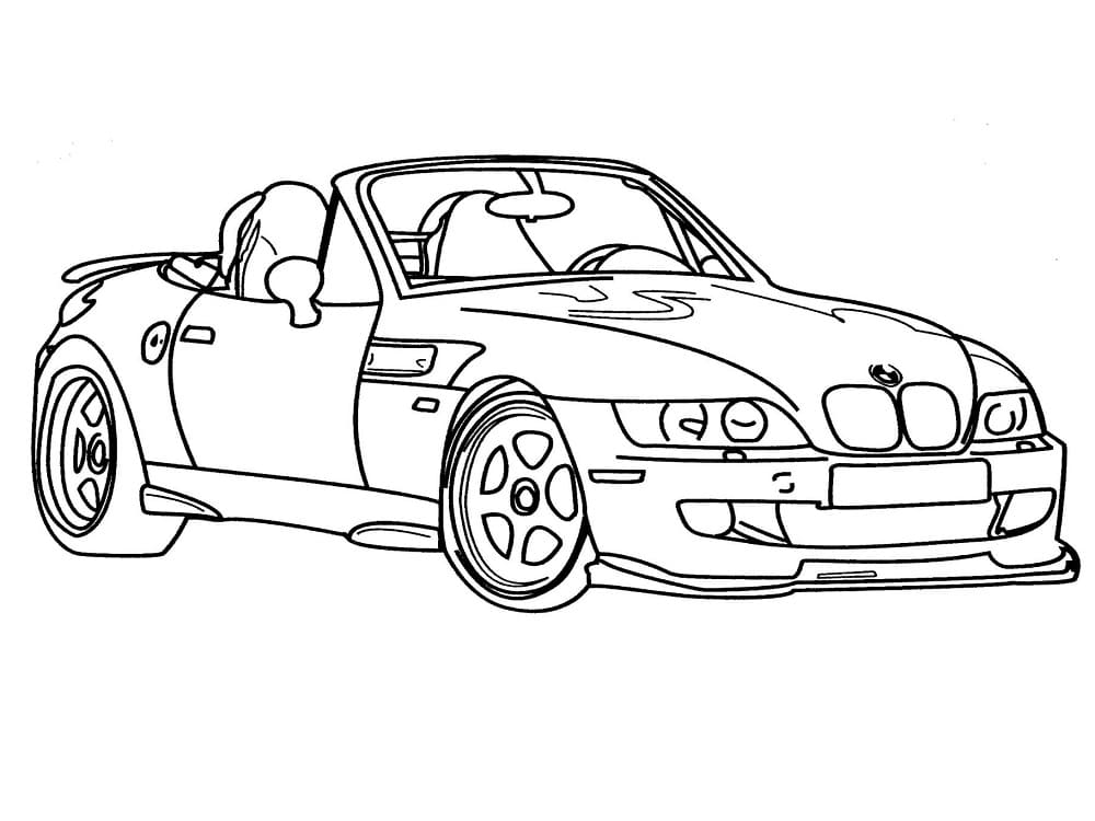 Free printable BMW coloring page #204402 from Transportation collection