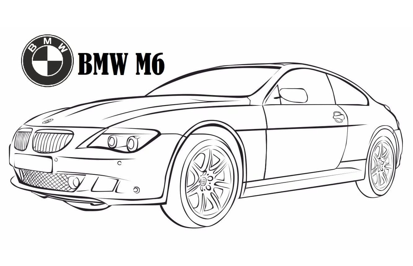 Free printable BMW coloring page #204413 from Transportation collection