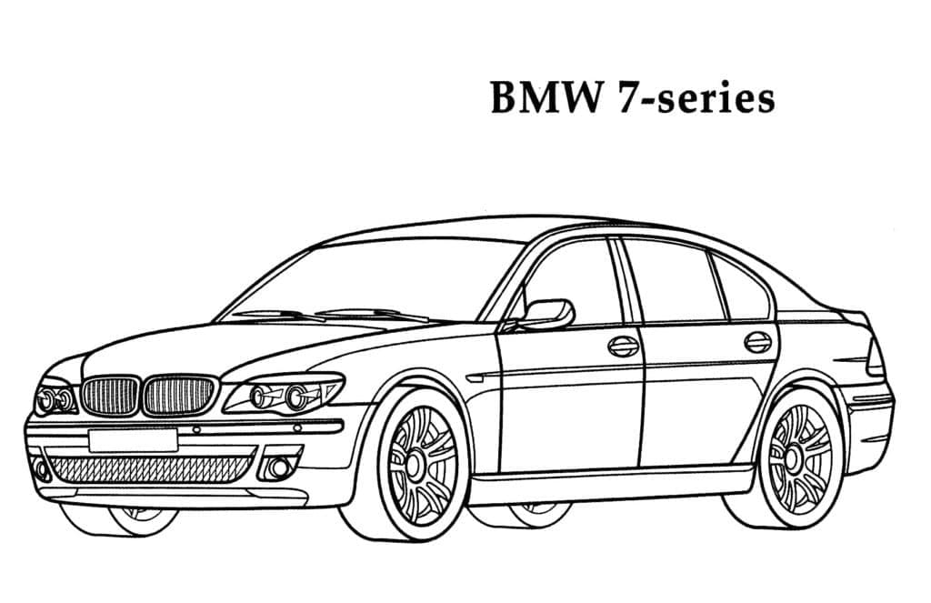 Free printable BMW coloring page #204417 from Transportation collection