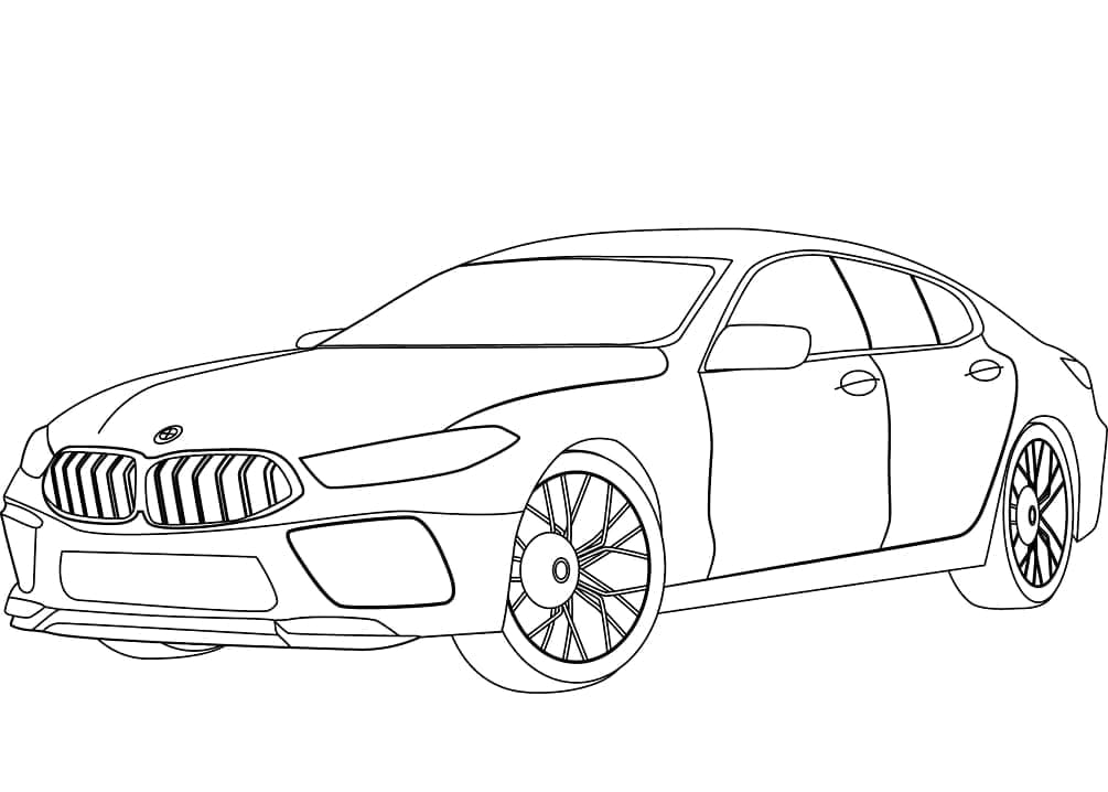 Free printable BMW coloring page #204427 from Transportation collection