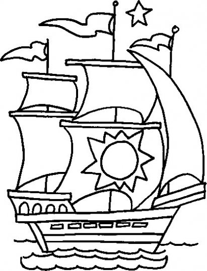 Coloring page: Boat / Ship (Transportation) #137460 - Free Printable Coloring Pages