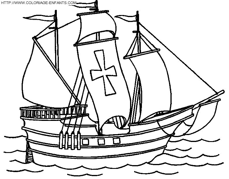 Coloring page: Boat / Ship (Transportation) #137476 - Free Printable Coloring Pages