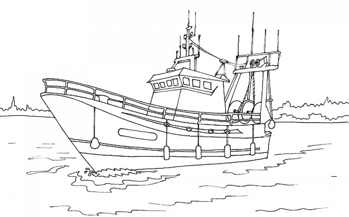 Coloring page: Boat / Ship (Transportation) #137483 - Free Printable Coloring Pages