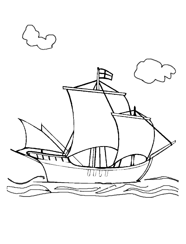 Coloring page: Boat / Ship (Transportation) #137496 - Free Printable Coloring Pages