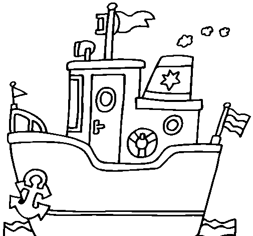 Coloring page: Boat / Ship (Transportation) #137500 - Free Printable Coloring Pages