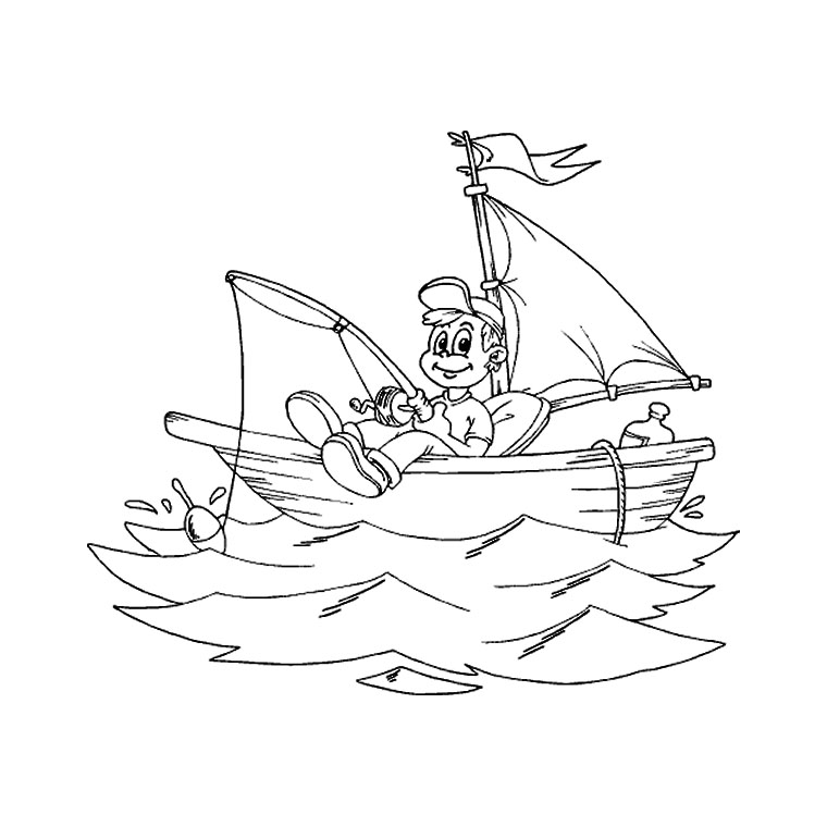 Coloring page: Boat / Ship (Transportation) #137503 - Free Printable Coloring Pages
