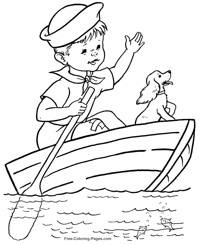 Coloring page: Boat / Ship (Transportation) #137517 - Free Printable Coloring Pages
