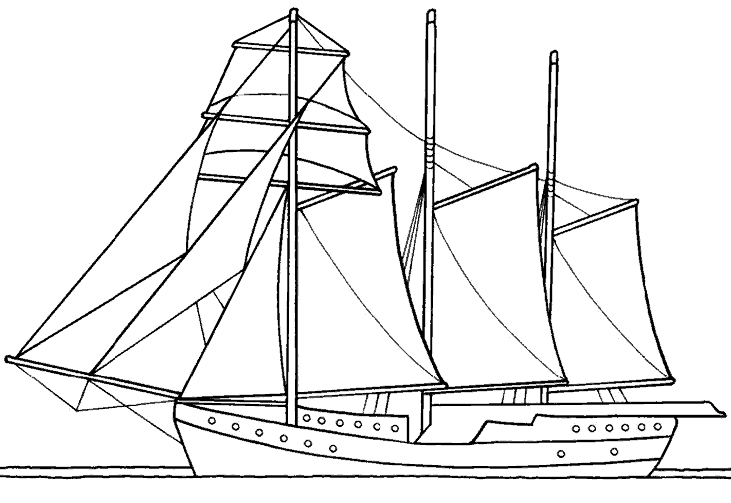 Coloring page: Boat / Ship (Transportation) #137653 - Free Printable Coloring Pages