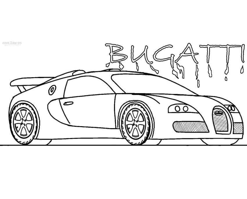 Free printable Bugatti coloring page #174789 from Transportation collection