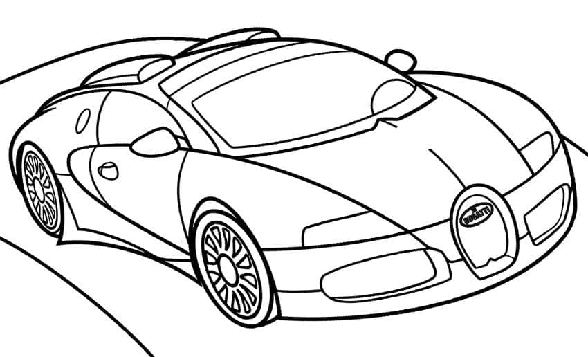 Free printable Bugatti coloring page #174790 from Transportation collection