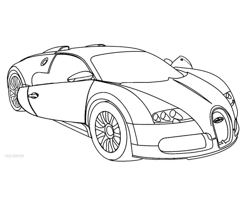 Free printable Bugatti coloring page #174801 from Transportation collection