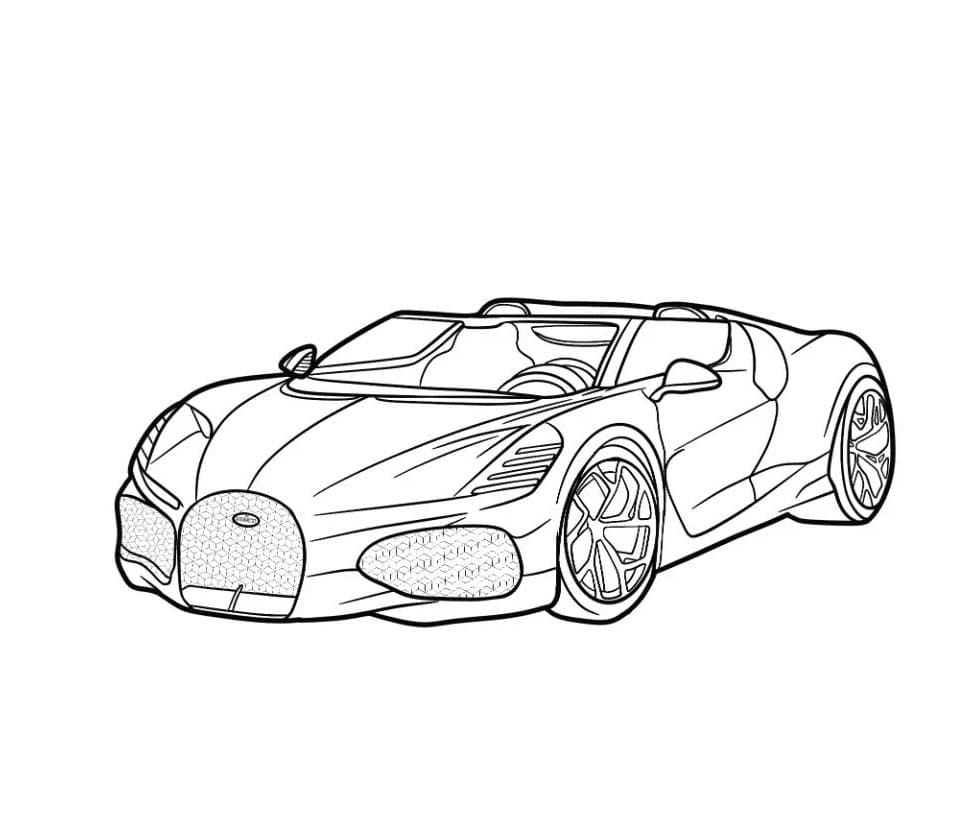 Free printable Bugatti coloring page #218684 from Transportation collection