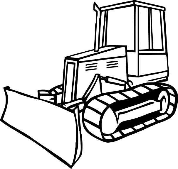 Coloring page: Bulldozer / Mecanic Shovel (Transportation) #141679 - Free Printable Coloring Pages
