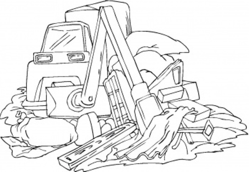 Coloring page: Bulldozer / Mecanic Shovel (Transportation) #141683 - Free Printable Coloring Pages
