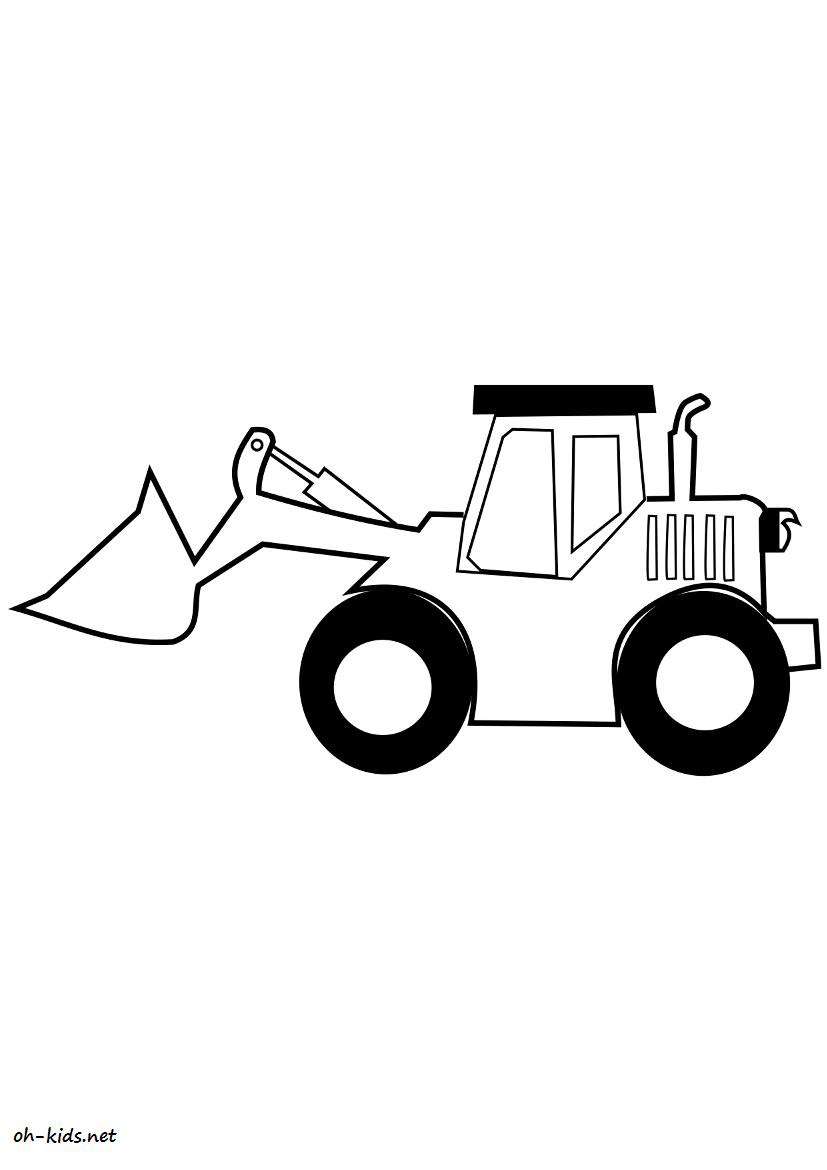 Coloring page: Bulldozer / Mecanic Shovel (Transportation) #141693 - Free Printable Coloring Pages