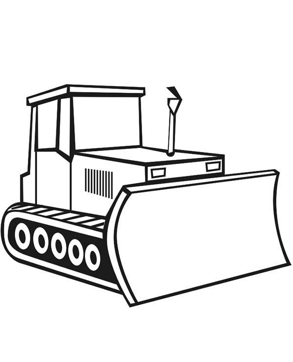 Coloring page: Bulldozer / Mecanic Shovel (Transportation) #141695 - Free Printable Coloring Pages