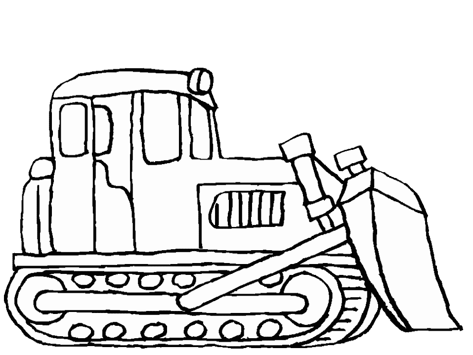 Coloring page: Bulldozer / Mecanic Shovel (Transportation) #141698 - Free Printable Coloring Pages