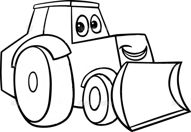 Coloring page: Bulldozer / Mecanic Shovel (Transportation) #141700 - Free Printable Coloring Pages