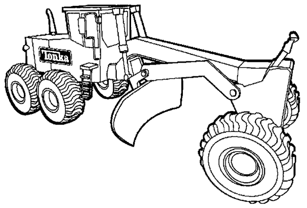 Coloring page: Bulldozer / Mecanic Shovel (Transportation) #141702 - Free Printable Coloring Pages