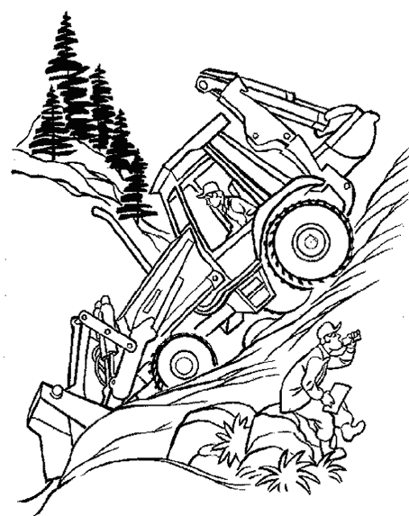Coloring page: Bulldozer / Mecanic Shovel (Transportation) #141712 - Free Printable Coloring Pages