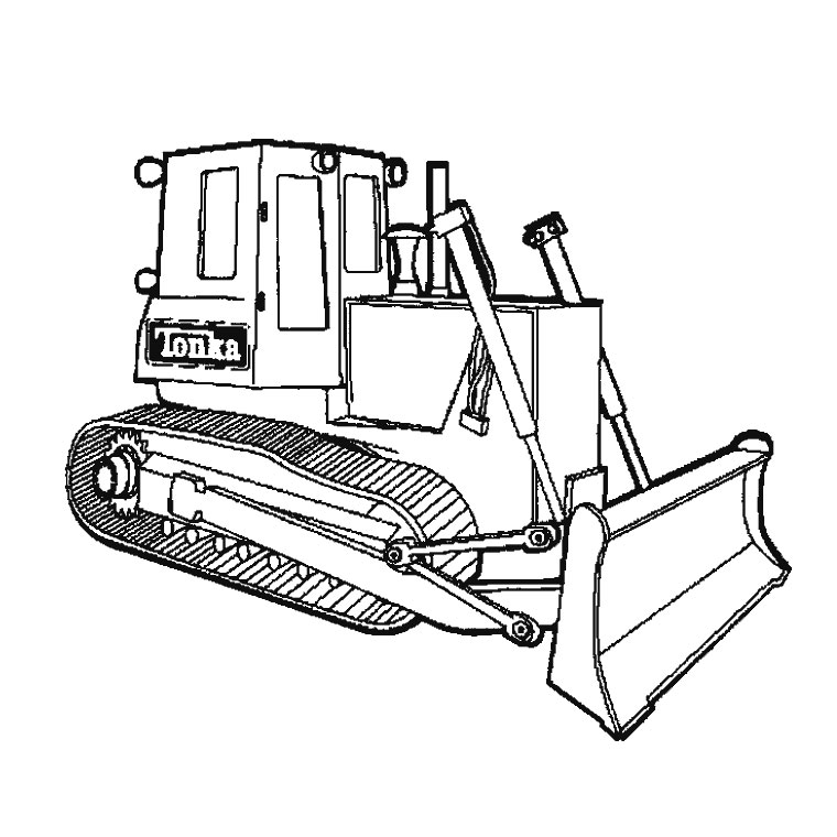Coloring page: Bulldozer / Mecanic Shovel (Transportation) #141771 - Free Printable Coloring Pages