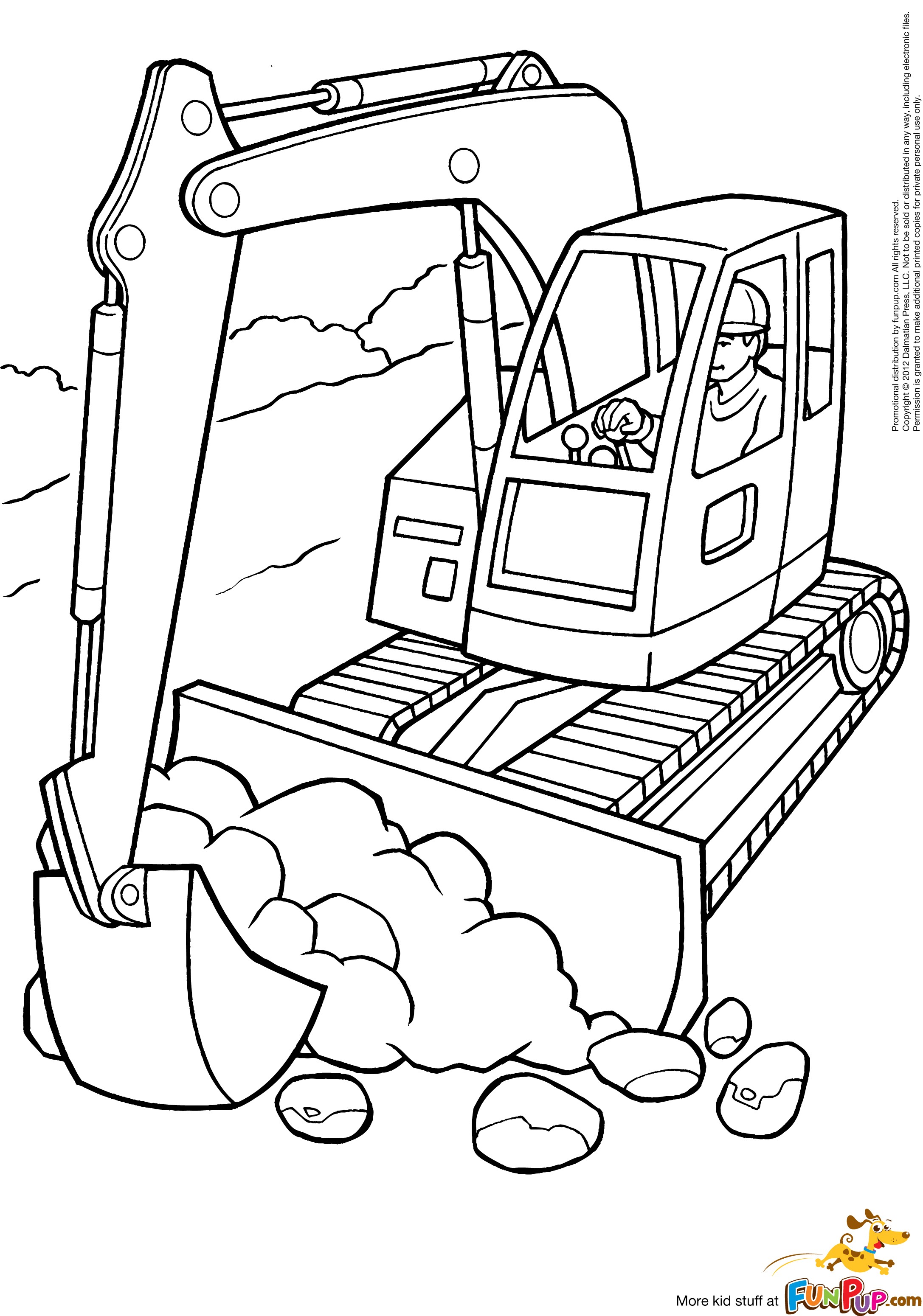Coloring page: Bulldozer / Mecanic Shovel (Transportation) #141776 - Free Printable Coloring Pages