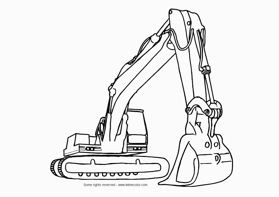 Coloring page: Bulldozer / Mecanic Shovel (Transportation) #141777 - Free Printable Coloring Pages