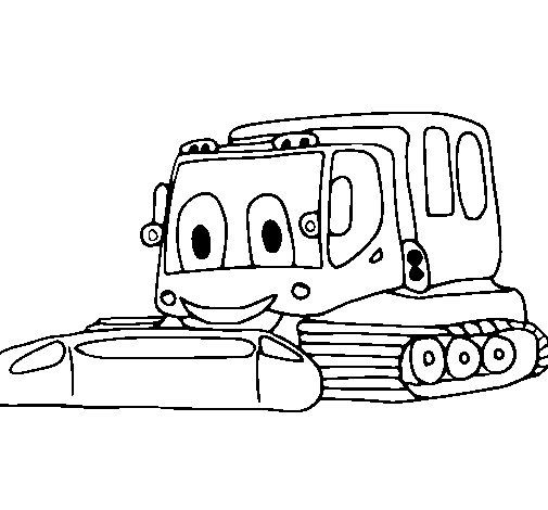Coloring page: Bulldozer / Mecanic Shovel (Transportation) #141778 - Free Printable Coloring Pages