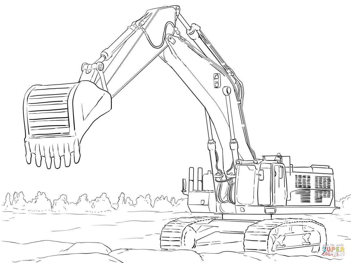 Coloring page: Bulldozer / Mecanic Shovel (Transportation) #141779 - Free Printable Coloring Pages
