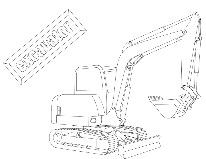 Coloring page: Bulldozer / Mecanic Shovel (Transportation) #141780 - Free Printable Coloring Pages