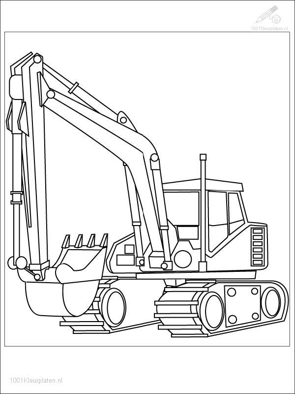 Coloring page: Bulldozer / Mecanic Shovel (Transportation) #141782 - Free Printable Coloring Pages