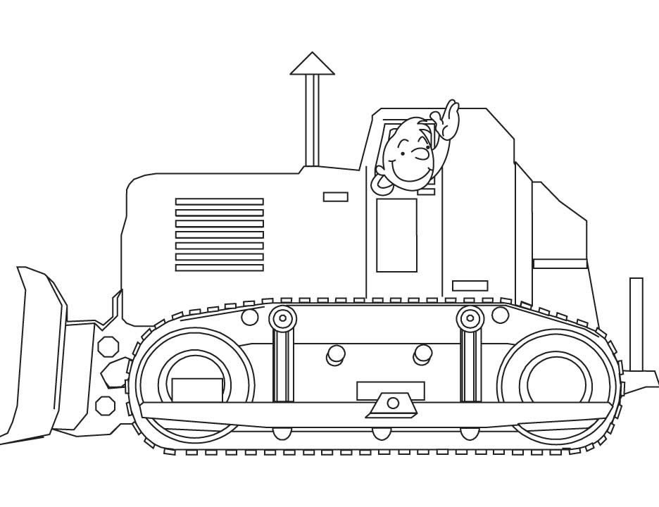 Coloring page: Bulldozer / Mecanic Shovel (Transportation) #141786 - Free Printable Coloring Pages