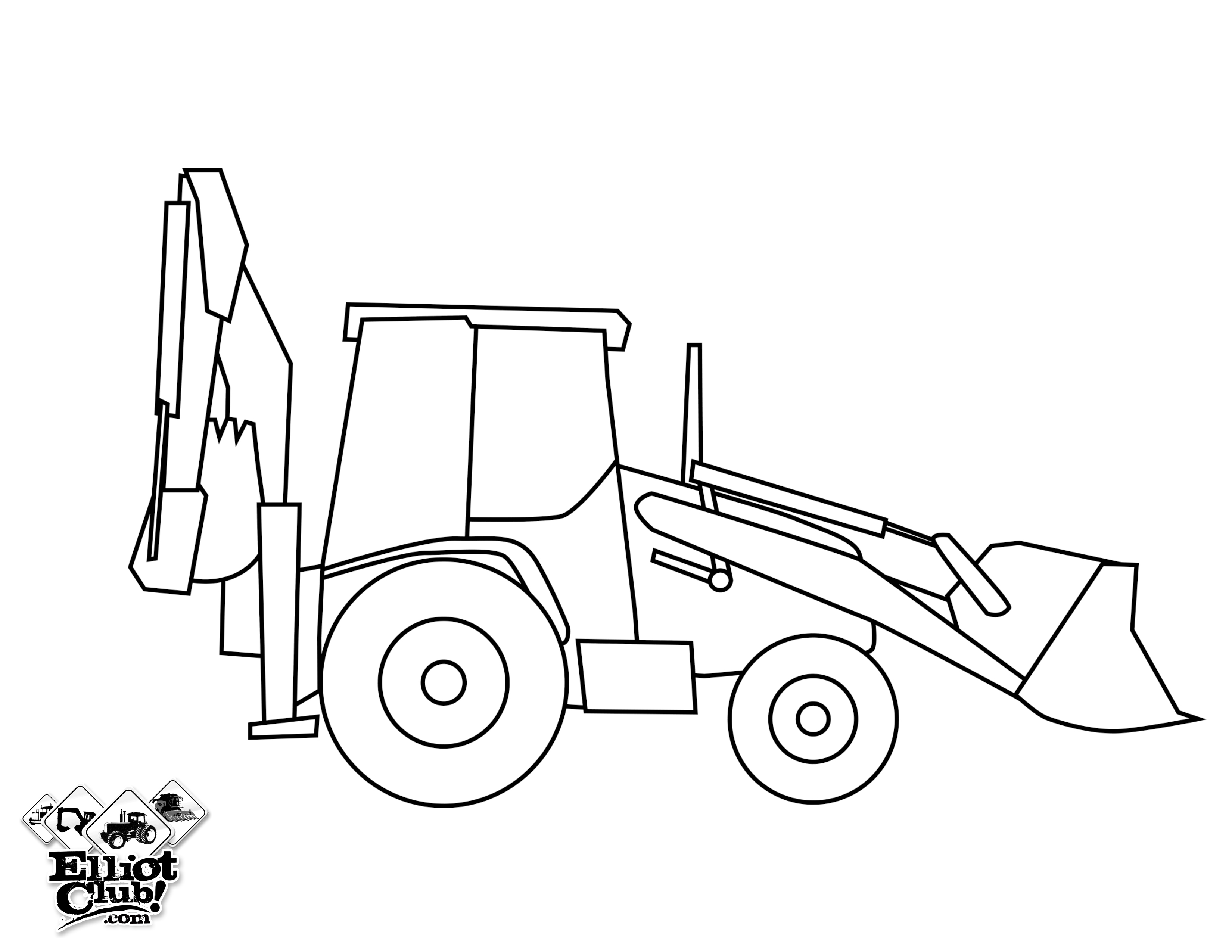 Download Bulldozer / Mecanic Shovel (Transportation) - Printable coloring pages