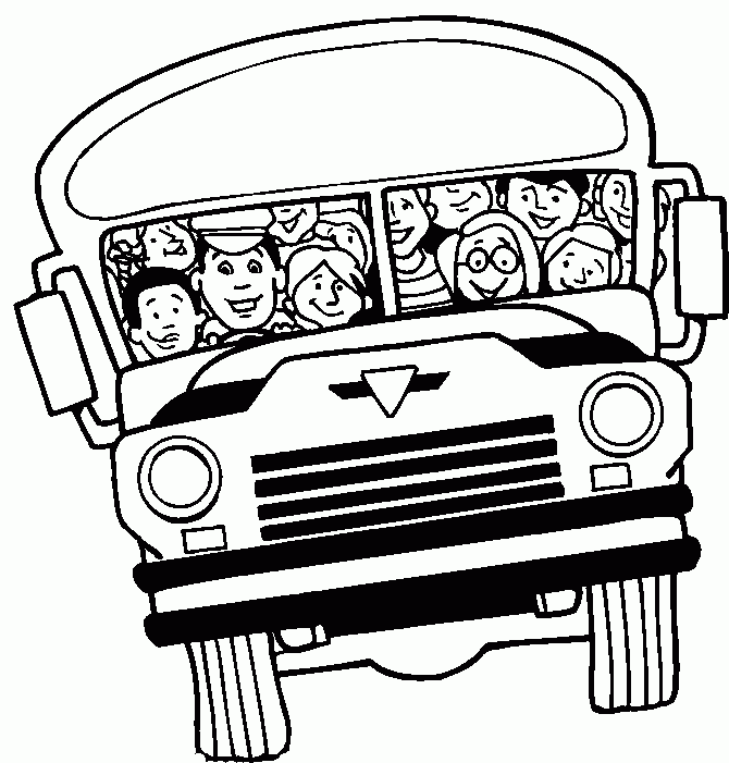 Coloring page: Bus (Transportation) #135287 - Free Printable Coloring Pages