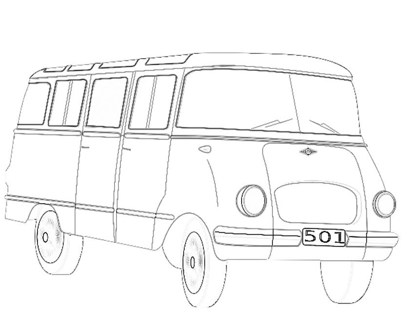 Coloring page: Bus (Transportation) #135293 - Free Printable Coloring Pages